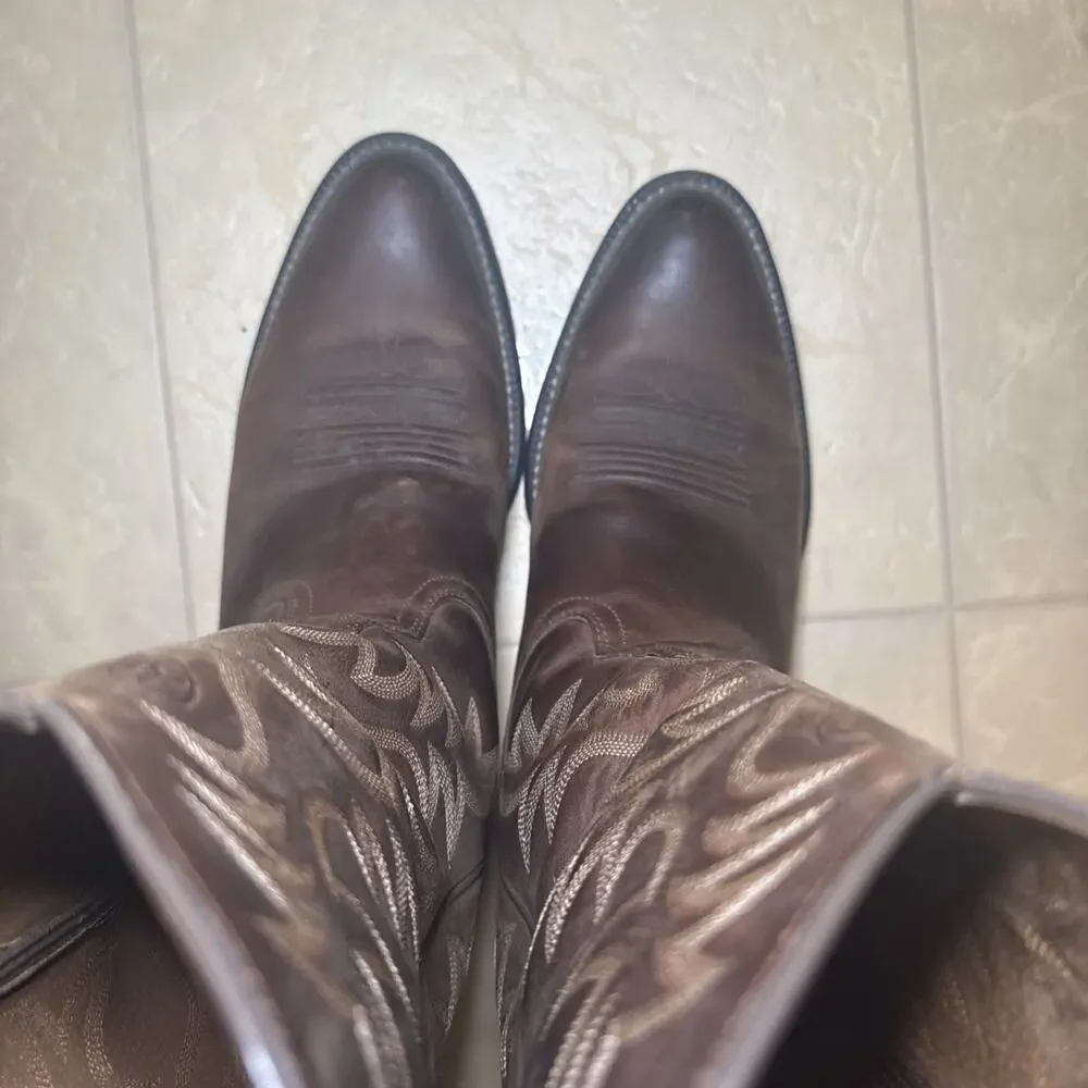 Ariat Heritage R Toe Western Cowboy Boots Men’s 9D Brown 10002204